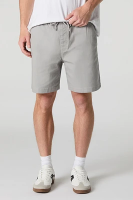 Solid Drawstring Short