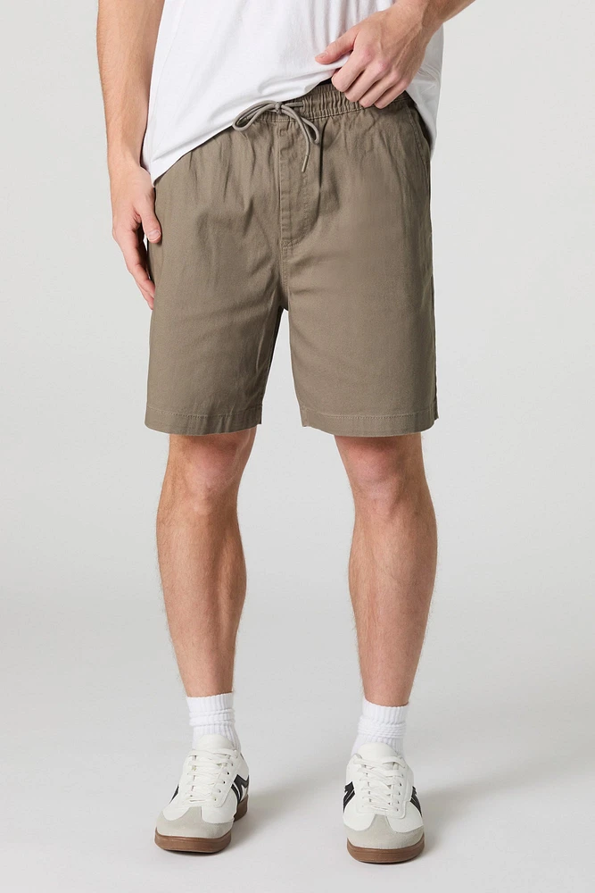 Solid Drawstring Short