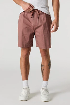 Short mi-long à taille coulissante