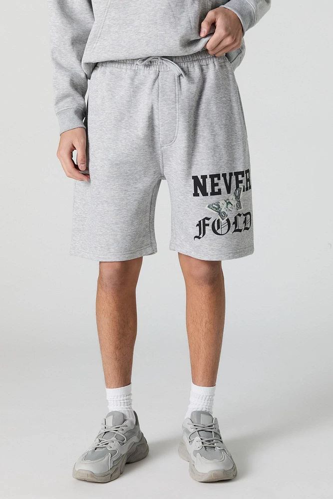 Graphic Fleece Short