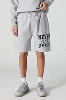 Graphic Fleece Short