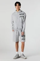 Graphic Fleece Short