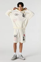 Graphic Fleece Short