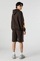 Graphic Fleece Short