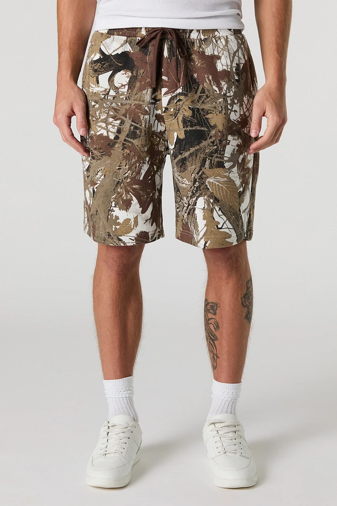 Drawstring Longline Fleece Short
