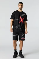 Official World Graphic Fleece Short
