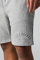 Short en molleton avec motif City emboss
