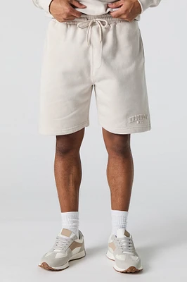 Short en molleton avec motif City emboss
