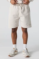 Short en molleton avec motif City emboss