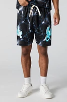 Short Active en filet imprim
