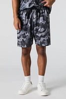 Short Active en filet imprim