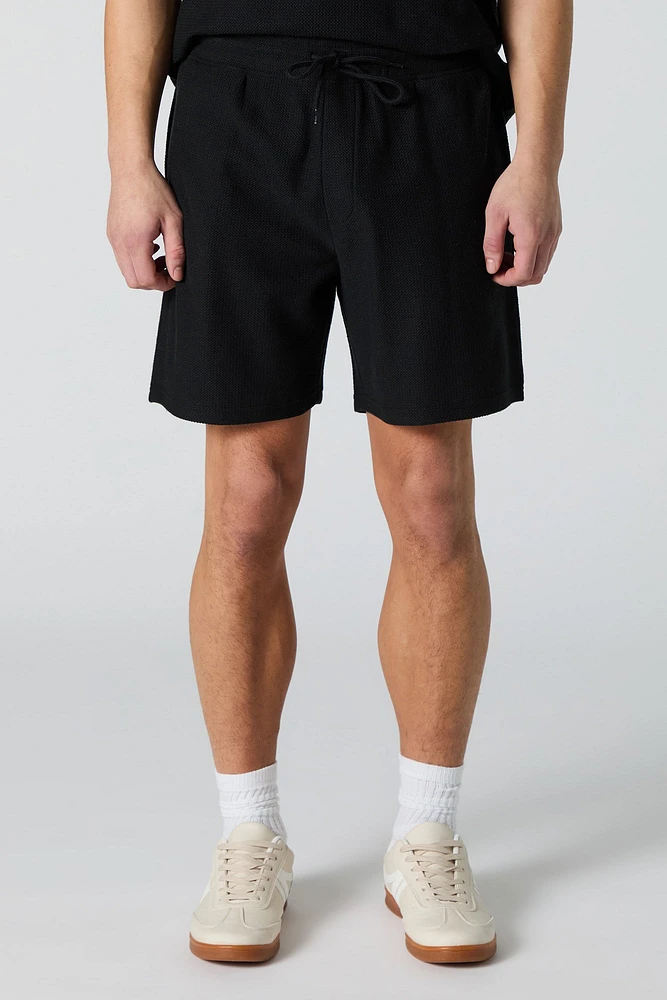 Short Active texturé à taille coulissante