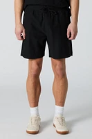 Short Active texturé à taille coulissante