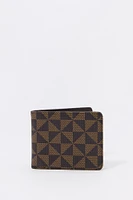Faux Leather Status Print Wallet