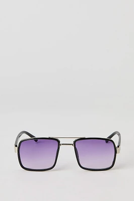 Lunettes de soleil aviateur carrées