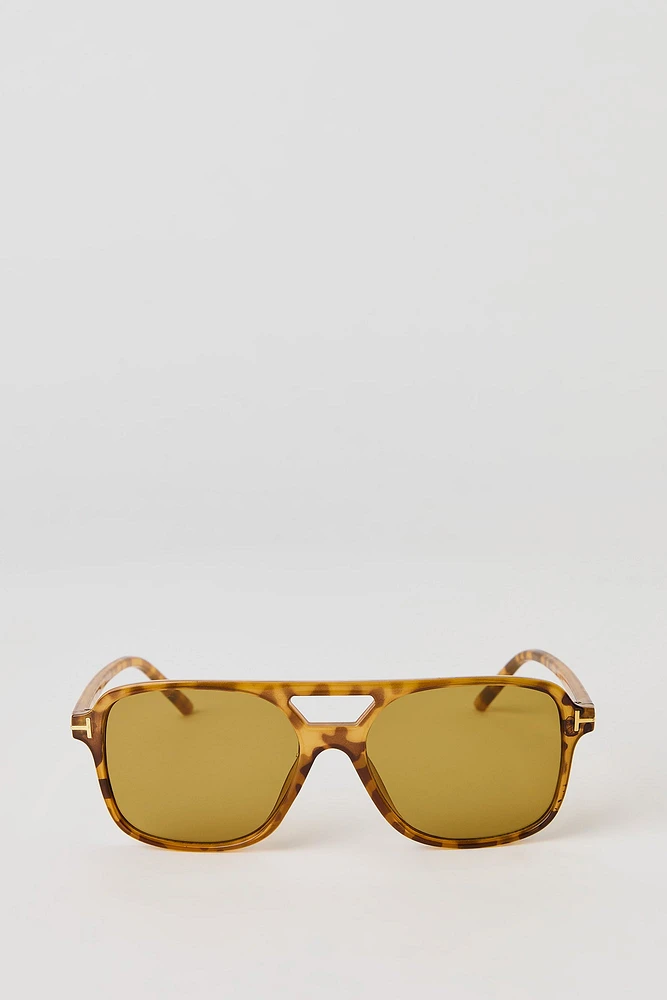 Lunettes de soleil aviateur transparentes