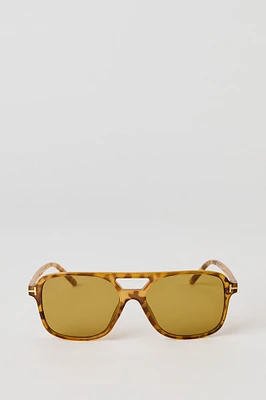 Lunettes de soleil aviateur transparentes