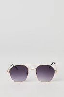Lunettes de soleil aviateur rondes