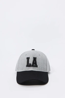 Casquette de baseball deux-tons avec motif brodé City