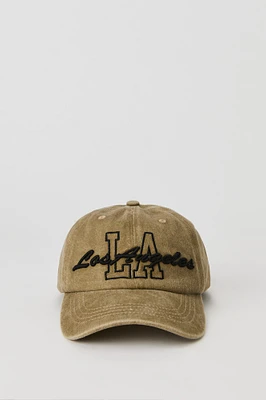 Casquette de baseball délavée avec motif brodé City
