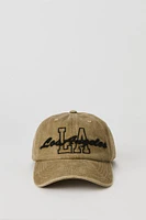Casquette de baseball délavée avec motif brodé City