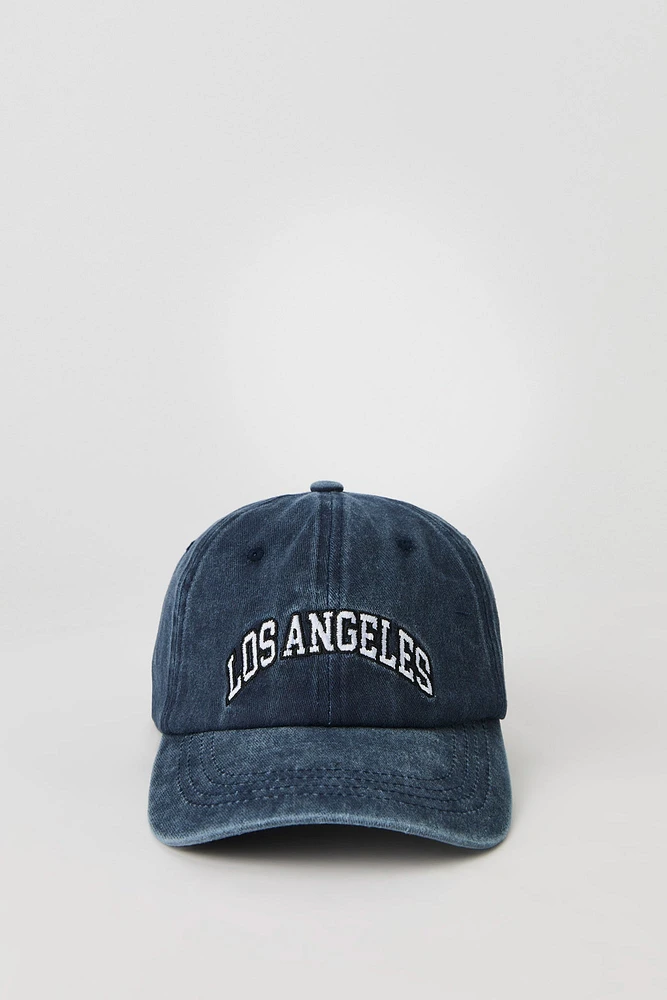 Casquette de baseball délavée avec motif brod