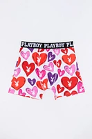 Playboy Heart Print Boxer Brief