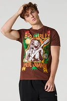 T-shirt à imprimé Bob Marley