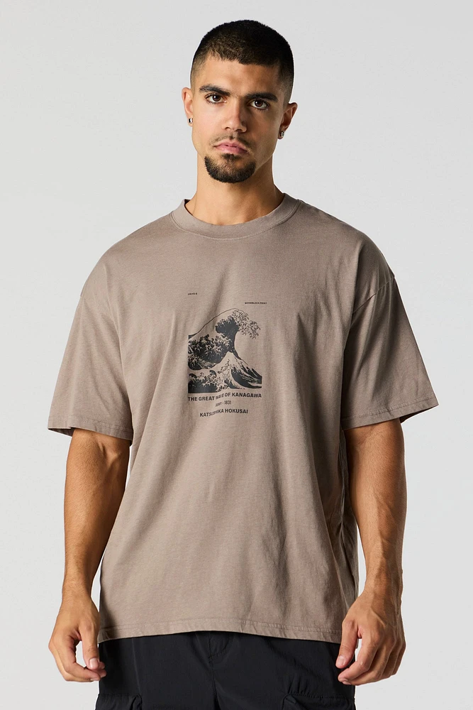 T-shirt à imprimé Art