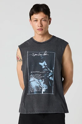 Tupac My Hero Graphic Washed Tank
