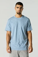 Ditsy Print Crewneck T-Shirt