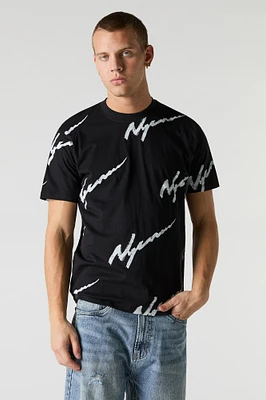 T-shirt à imprimé NYC