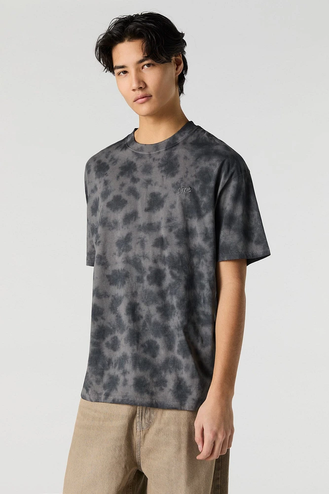 LTD Embroidered Tie Dye Relaxed T-Shirt