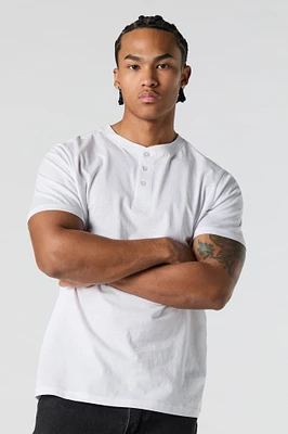 T-shirt Henley uni