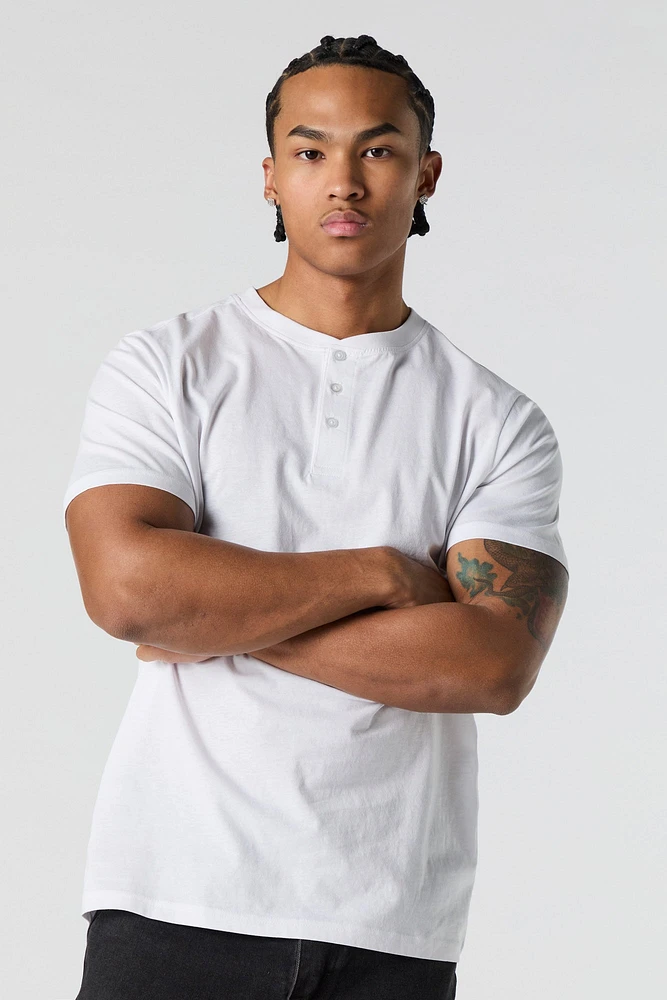 Solid Henley T-Shirt