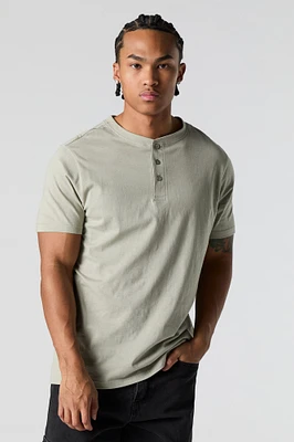 Solid Henley T-Shirt