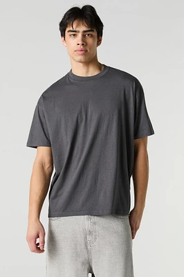 Solid Relaxed Crewneck T-Shirt