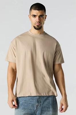 T-shirt ras du cou décontracté uni
