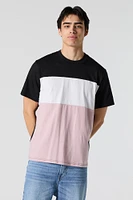 T-shirt à blocs de couleurs