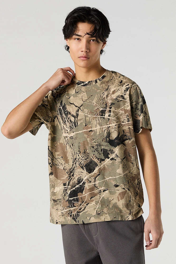 Camo Print T-Shirt