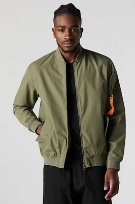 Nylon Bomber Jacket
