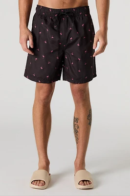 Short à imprimé Summer et taille coulissante
