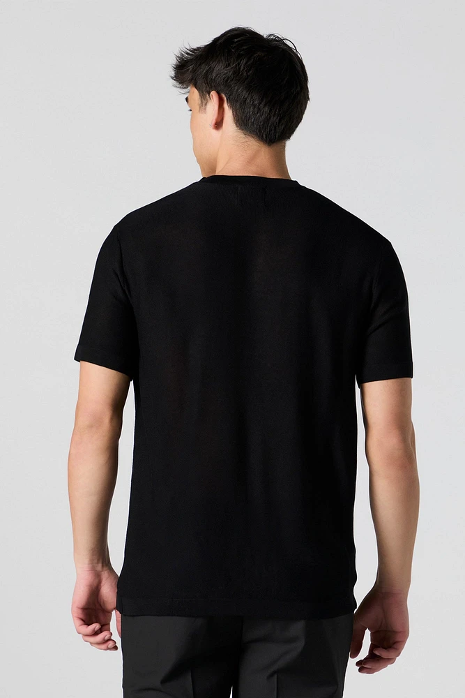T-shirt en tricot uni