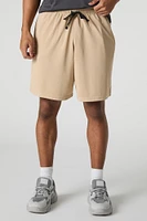 Short Active en filet à taille coulissante