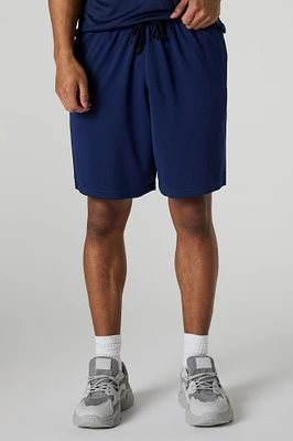 Short Active en filet à taille coulissante