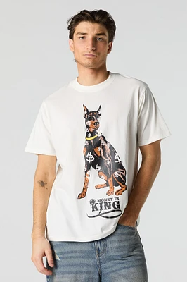 T-shirt à imprimé Money is King