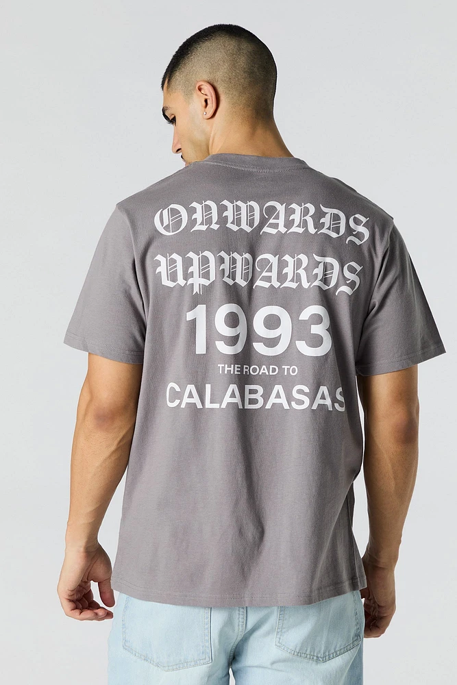 T-shirt à imprimé Onwards & Upwards
