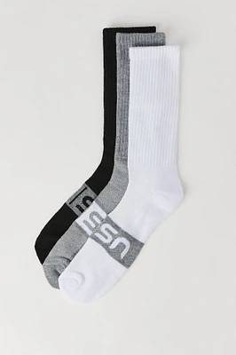 Athletic Arch Support Crew Socks (3 Pack)