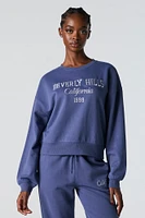 Destination Twill Embroidered Fleece Sweatshirt