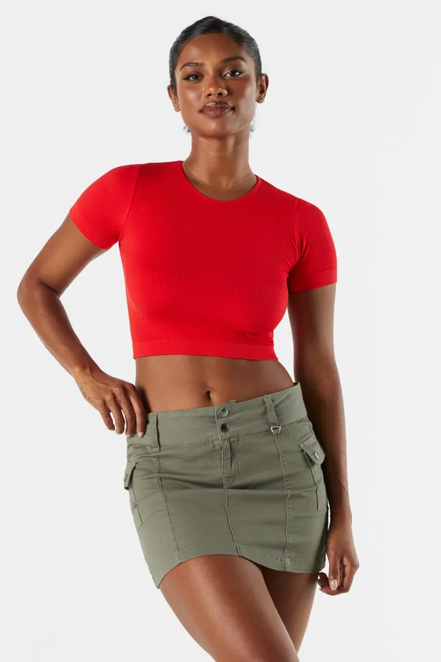 Soft as a Grape St. Louis Cardinals Women's Red Pigment Dye Long Sleeve T- Shirt